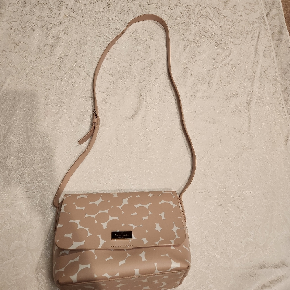 Kate Spade cream Putnam polka dots shoulder bag